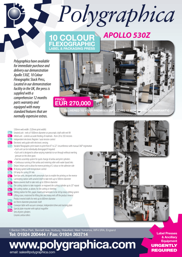 Discounted Machines for Labelexpo 2015